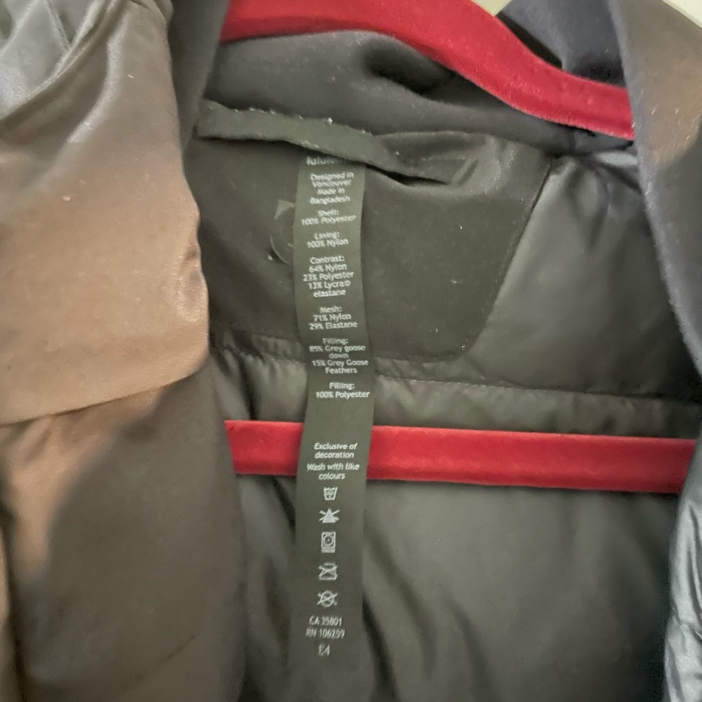 Mens Lululemon Black Winter Coat